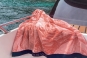 drap de plage BALATA coloris CORAIL - ANNE DE SOLENE