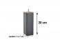 pied de lit CARRE 70 x Ht 20 cm - largeur 7 cm (lot de 4)