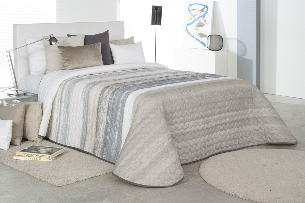 Dessus de Lit Paloma - 250x260cm - Bleu canard | Leroy Merlin