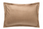 Taie d'oreiller rectangulaire verso AMBRE NUIT noir bronze - ANNE DE SOLENE