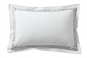 Taie d'oreiller rectangle EGERIE METAL - BLANC DES VOSGES