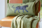 Housse de coussin LEO KAKI - SYLVIE THIRIEZ