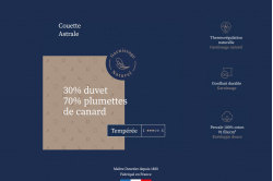 Couette mi-saison 300 g garnissage naturel ASTRALE -...