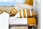 Linge de lit GRAND LARGE ocre - BLANC DES VOSGES