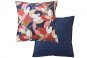 Taie d'oreiller carré UTOPIA cobalt - BLANC DES VOSGES