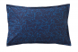 Taie d'oreiller rectangle verso UTOPIA cobalt - BLANC DES VOSGES
