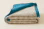 jeté de lit DOUBLE JEU vert lagon - SYLVIE THIRIEZ