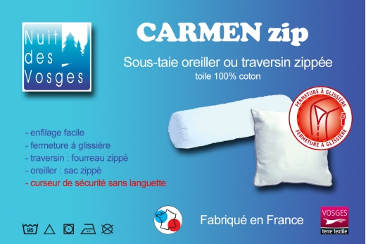 sous-taie CARMEN ZIP