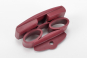 embout EXTASE-45 rouge bordeau - bilattes 38 x 8