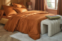 parure de lit EOLE cognac - BLANC DES VOSGES
