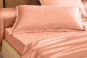 parure de lit SATIN TENCEL UNI - OSMOSE blush - BLANC DES VOSGES