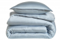 linge de lit SATIN TENCEL UNI - OSMOSE glacier - BLANC DES VOSGES