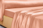 drap housse SATIN TENCEL UNI - MOUSSON blush - BLANC DES VOSGES