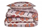 linge de lit MOSAIC sienne - BLANC DES VOSGES