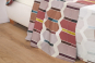 drap plat MOSAIC sienne - BLANC DES VOSGES