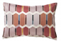 taie d'oreiller rectangle recto MOSAIC sienne - BLANC DES VOSGES