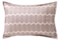 taie d'oreiller rectangle verso MOSAIC sienne - BLANC DES VOSGES