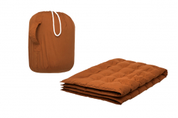 plaid CARESSE uni ROUILLE - 135x165cm - PYRENEX