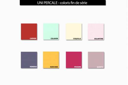 nuancier drap housse percale fin de série - TRADILINGE