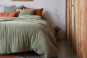 Linge de lit gaze de coton COSY toundra - BLANC DES VOSGES