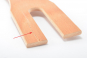 LATTE de sommier 92 x 8 mm (35-22-35) zone épaules à enfourchement (déclassée)