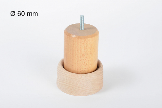 REHAUSSE de 3 cm pour pied de lit &Oslash; 60 mm