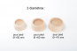 REHAUSSE de 3 cm pour pied de lit Ø 70 mm