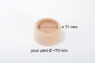 REHAUSSE de 3 cm pour pied de lit Ø 70 mm
