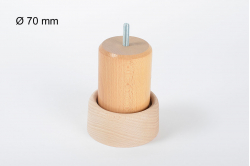 REHAUSSE de 3 cm pour pied de lit &Oslash; 70 mm