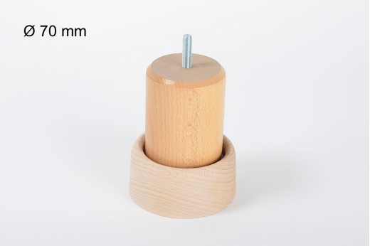 REHAUSSE de 3 cm pour pied de lit &Oslash; 70 mm