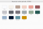 nuancier linge de lit uni PREMIERE - ESSIX
