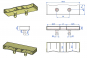 embout bilattes 38 x 8 mm CADRALAT 0730 - plan