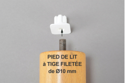 INSERT A AILETTES diam&egrave;tre 18 mm pour vis de10 mm