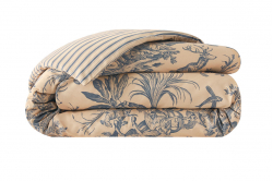 4 CONTINENTS bronze/marine - housse de couette