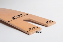 LATTE de sommier 92 x 8 mm (35-22-35) &agrave; enfourchement -...