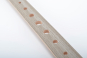LATTE multiplis trapézoïdale perforée 36 x 8 mm - cintrée - décor chêne taupe