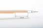 LATTE multiplis trapézoïdale 36 x 8 mm - cintrée - décor chêne taupe