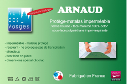 prot&egrave;ge matelas imperm&eacute;able sp&eacute;cial clic-clac ARNAUD