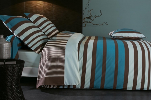 taie de traversin STRIPE bleu (fin de série) taie de traversin STRIPE bleu (fin de série)