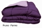 couette COCOON bicolore prune parme