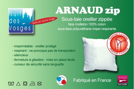 sous-taie ARNAUD ZIP imperméable