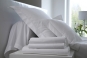 linge de lit UNI SATIN de coton - BLANC DES VOSGES - blanc
