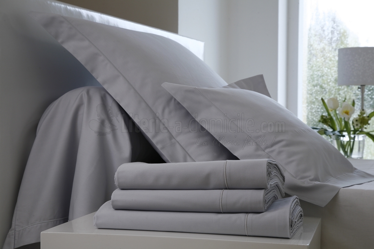 Drap housse coton 57 fils uni pour matelas épais BLANC DES VOSGES