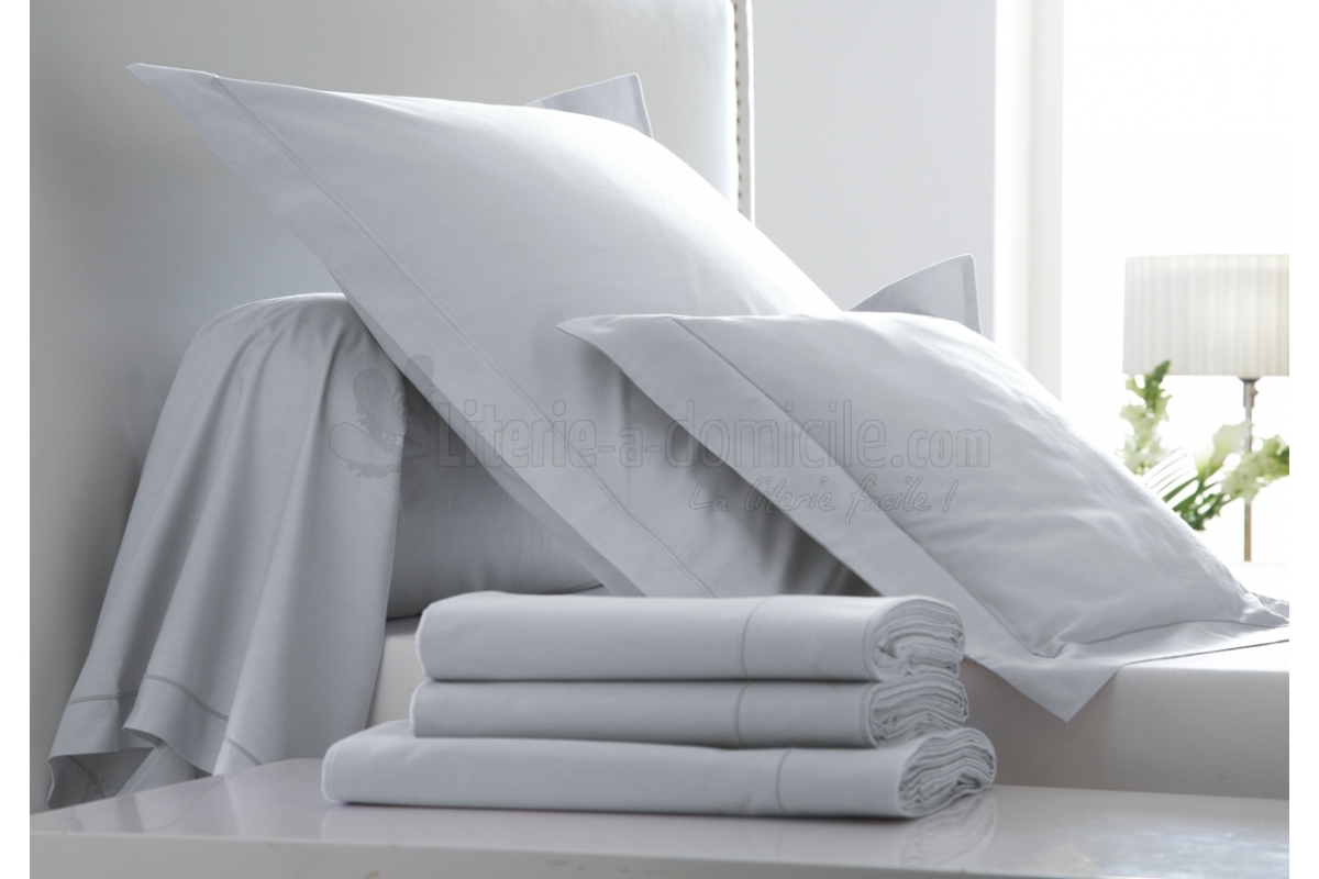 Drap housse bonnet large en percale pour matelas épais BLANC DES VOSGES