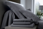 drap housse grand bonnet UNI COTON PERCALE soft - BLANC DES VOSGES (acier)