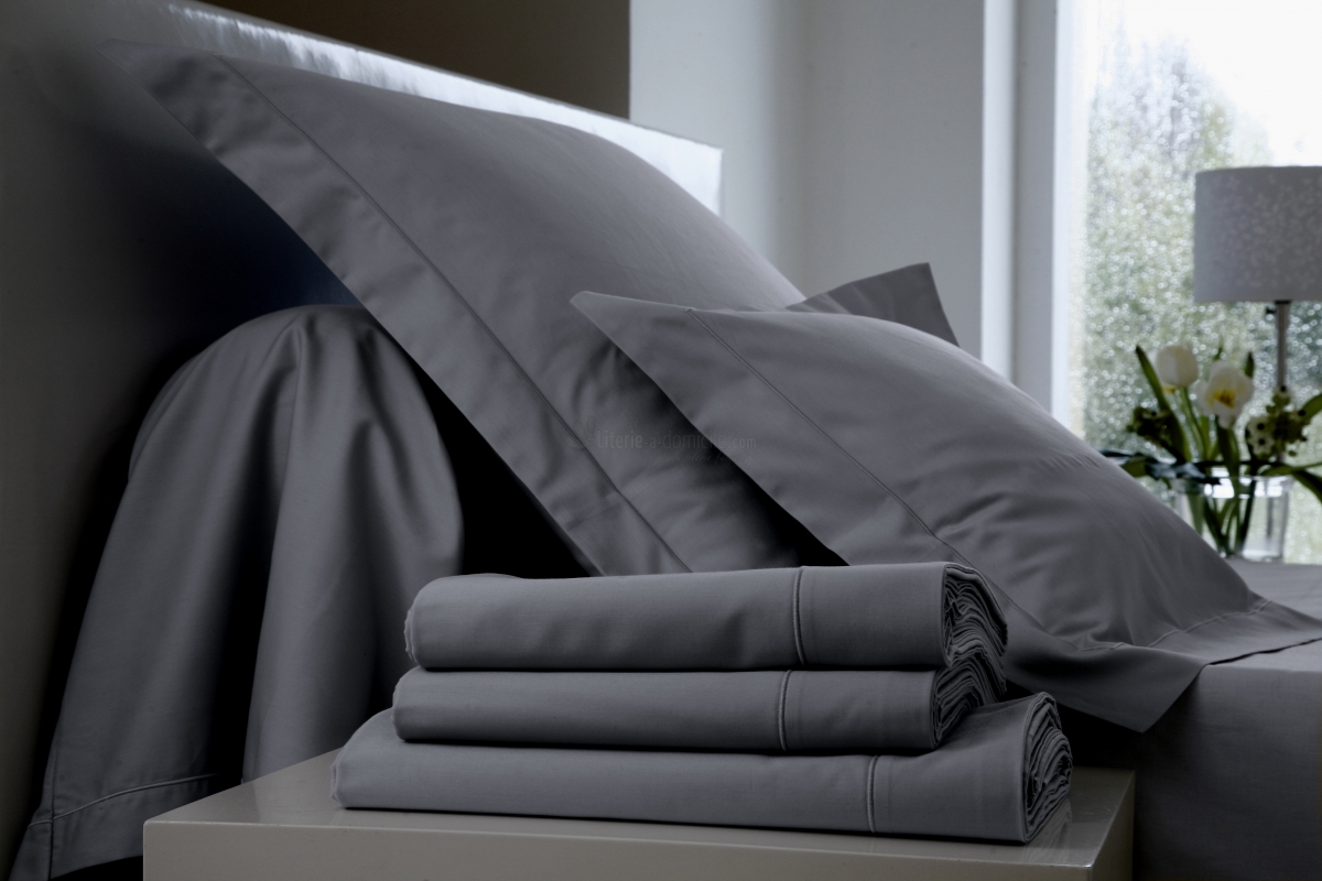 Drap housse bonnet large en percale pour matelas épais BLANC DES VOSGES