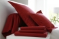 linge de lit UNI COTON PERCALE rubis - BLANC DES VOSGES