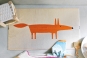 tapis de bain MR FOX mandarine - SCION LIVING