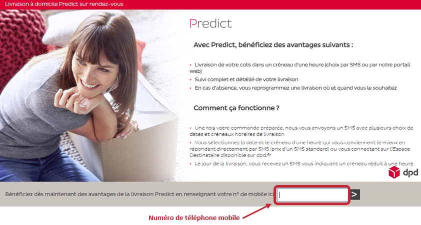 DPD Predict numero de mobile